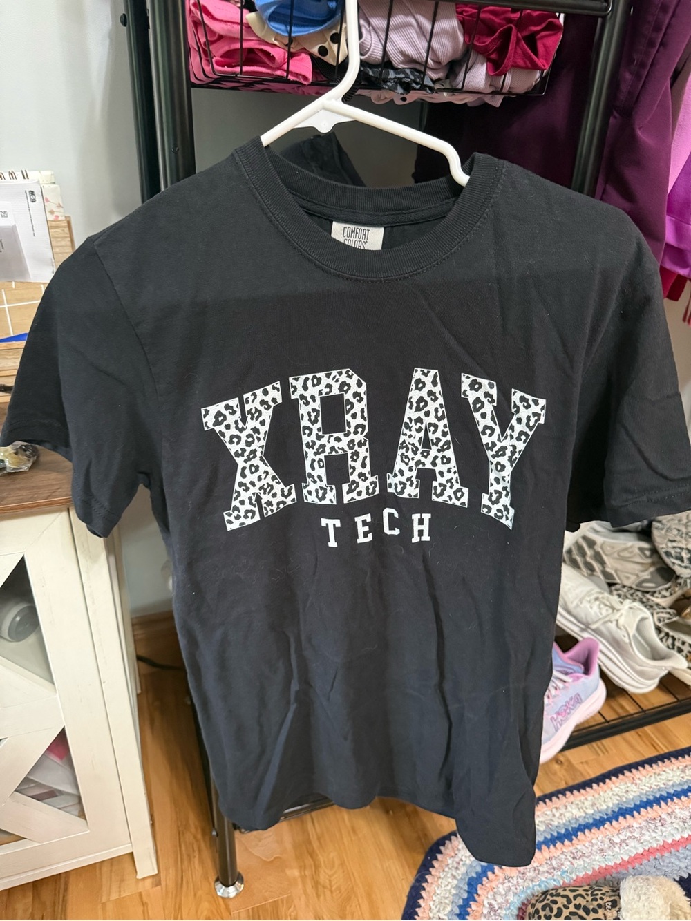 Black XRAY Tech Leopard Print Graphic Tee